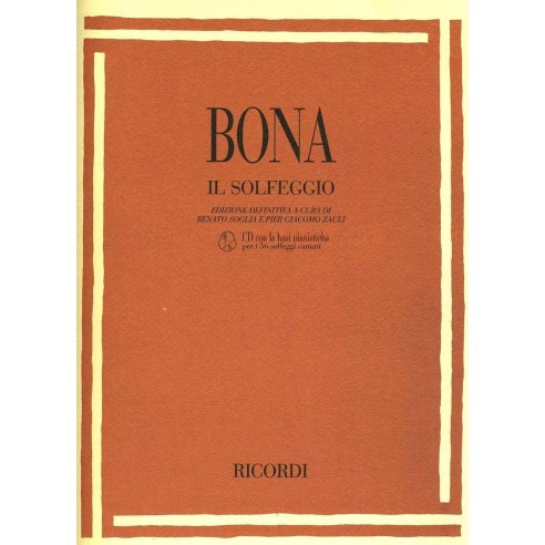 BONA SOLFEGGIO BOOK + AUDIO DOWNLOAD