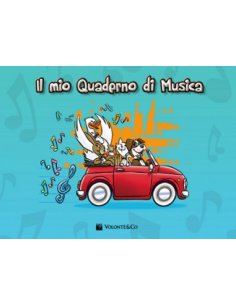 MIO QUADERNO MUSICA CON RIGHI SPAZIATI LARGHI MB360