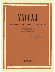 VACCAJ METODO PRATICO CANTO SOPRANO O TENORE + CD