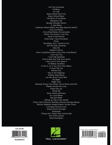 AAVV FIRST 50 BLUES SONG YOU SHOULD PLAY ON PIANO