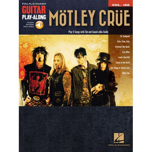 GUITAR PLAY ALONG VOLUME 188 MOTLEY CRUE + AOL