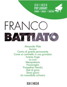 FRANCO BATTIATO RICORDI POP LIBRARY PVG