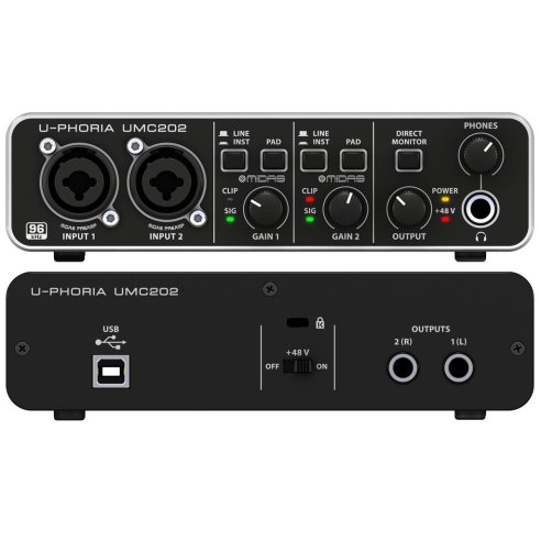 BEHRINGER UMC202HD U PHORIA