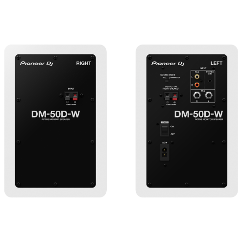 PIONEER DJ DM-50D WHITE COPPIA