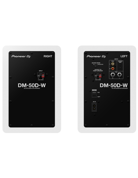 PIONEER DJ DM-50D WHITE COPPIA