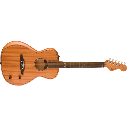 FENDER HIGHWAY PARLOR NATURAL ALL MAHOGANY RW W/BAG