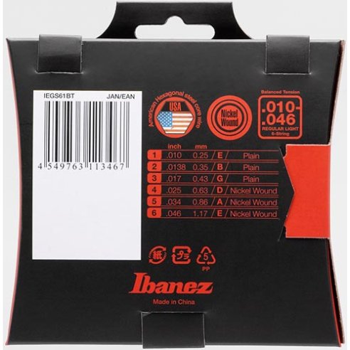 IBANEZ IEGS61BT 10-46 ELECTRIC NICKEL