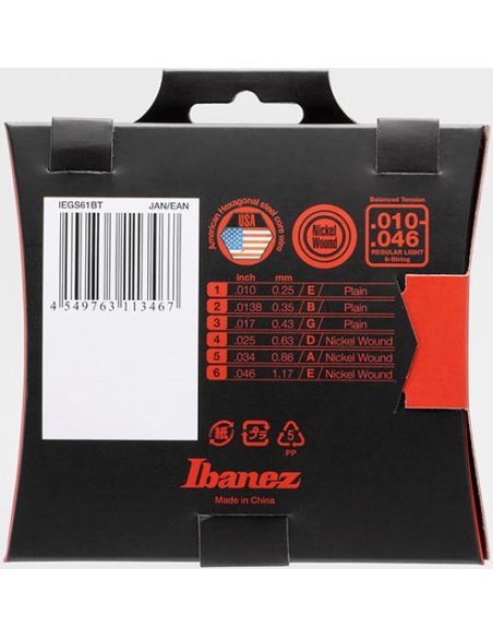IBANEZ IEGS61BT 10-46 ELECTRIC NICKEL
