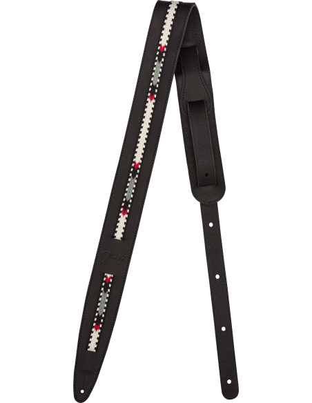 FENDER STRAP PARAMOUNT LEATHER STRAP BLACK