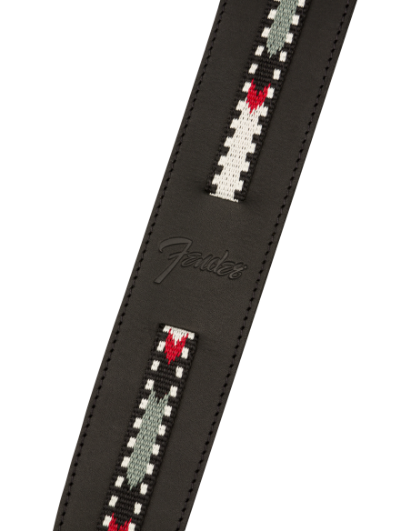 FENDER STRAP PARAMOUNT LEATHER STRAP BLACK