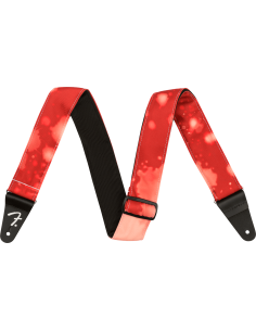 FENDER STRAP TIE DYE ACID WASH RED