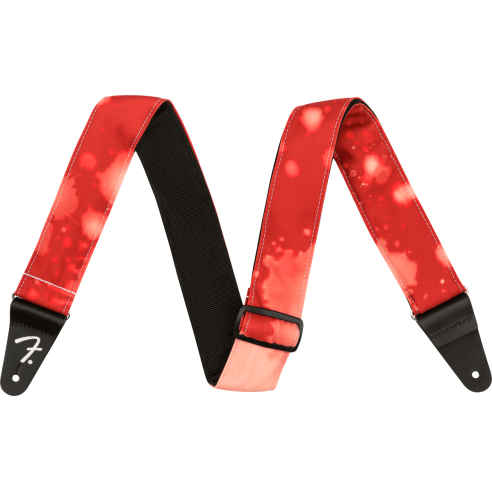 FENDER STRAP TIE DYE ACID WASH RED