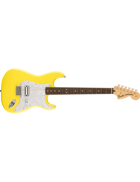 FENDER LTD STRAT TOM DELONGE GRAFFITI YELLOW