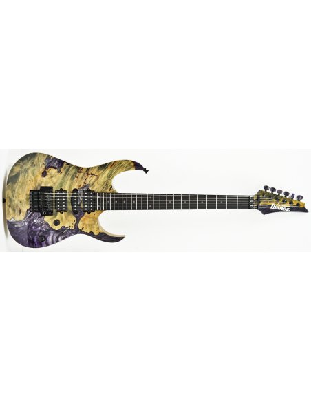 IBANEZ JCRG23G01 CUSTOM SHOP BUCKEYE BURL PURPLE RESIN TOP