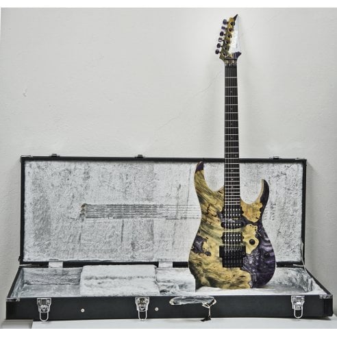 IBANEZ JCRG23G01 CUSTOM SHOP BUCKEYE BURL PURPLE RESIN TOP