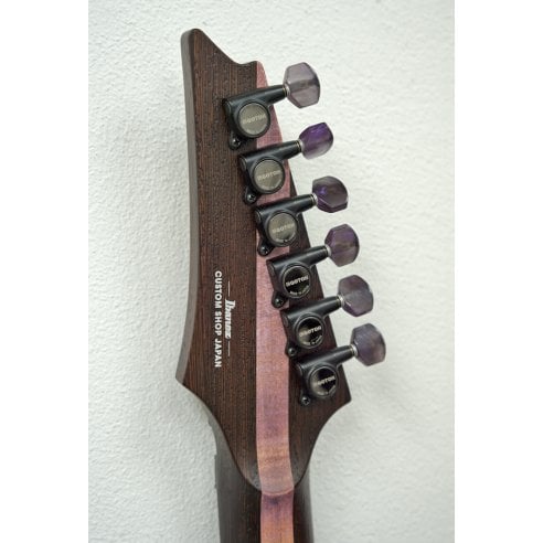 IBANEZ JCRG23G01 CUSTOM SHOP BUCKEYE BURL PURPLE RESIN TOP