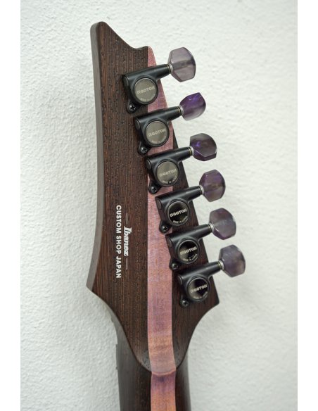 IBANEZ JCRG23G01 CUSTOM SHOP BUCKEYE BURL PURPLE RESIN TOP