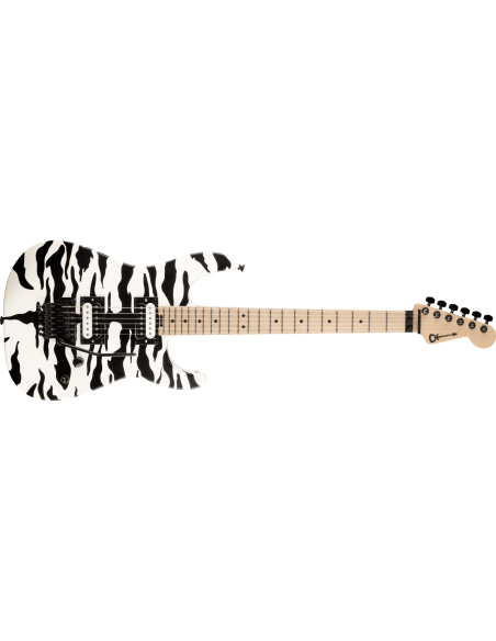 CHARVEL PRO MOD DK SATCHEL SIGNATURE SATIN WHITE