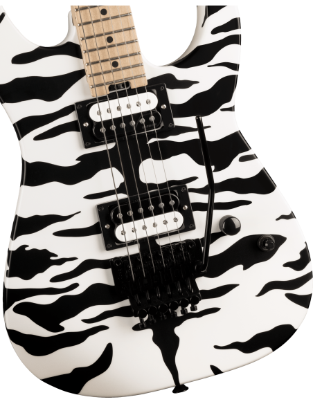 CHARVEL PRO MOD DK SATCHEL SIGNATURE SATIN WHITE