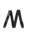 FENDER STRAP POLY BLACK YELLOW LOGO