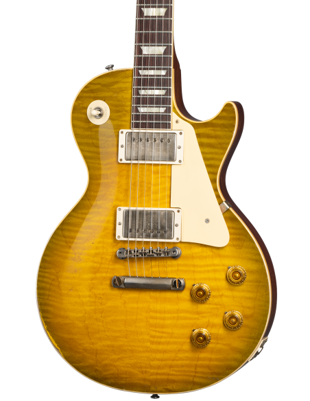 GIBSON '59 LES PAUL STANDARD REISSUE HEAVY AGED GREEN LEMON FADE