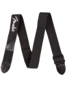 FENDER STRAP POLY BLACK WHITE LOGO