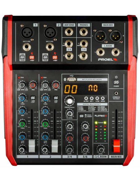 PROEL PLAYMIX 6 FX/USB/BT