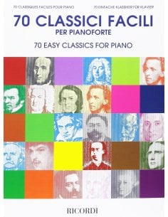 AAVV 70 CLASSICI FACILI PER PIANOFORTE