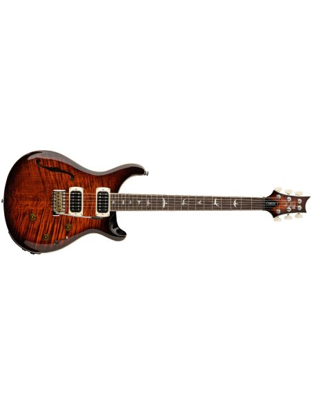 PRS SE CUSTOM 24 SEMI HOLLOW PIEZO ORANGE TIGER BURST