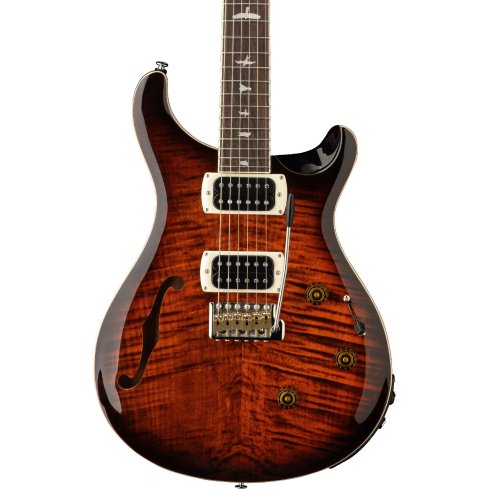 PRS SE CUSTOM 24 SEMI HOLLOW PIEZO ORANGE TIGER BURST
