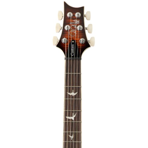 PRS SE CUSTOM 24 SEMI HOLLOW PIEZO ORANGE TIGER BURST