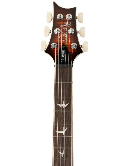 PRS SE CUSTOM 24 SEMI HOLLOW PIEZO ORANGE TIGER BURST