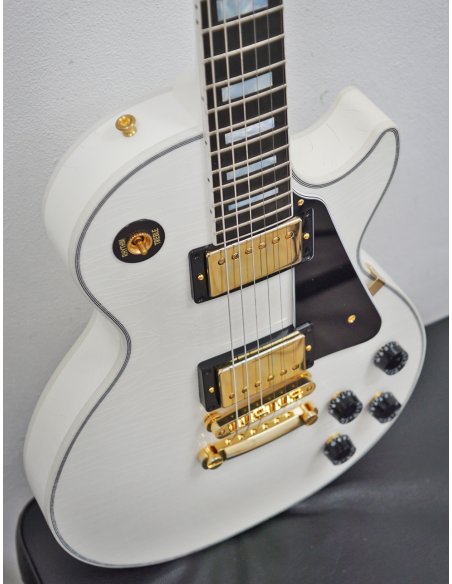 GIBSON LES PAUL CUSTOM ALPINE WHITE MURPHY LAB LIGHT AGED