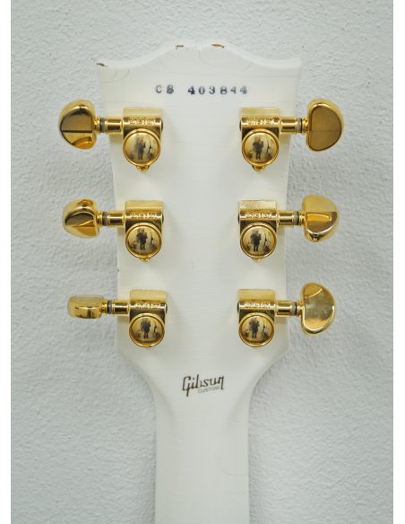 GIBSON LES PAUL CUSTOM ALPINE WHITE MURPHY LAB LIGHT AGED
