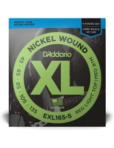 D'ADDARIO EXL165-5  SET 5 CORDE 45-135