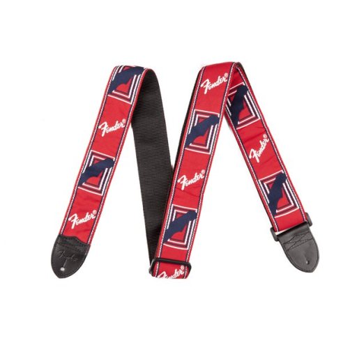 FENDER STRAP RED WHITE AND BLUE