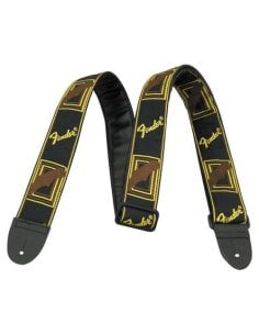 FENDER STRAP BLACK YELLOW  AND BROWN