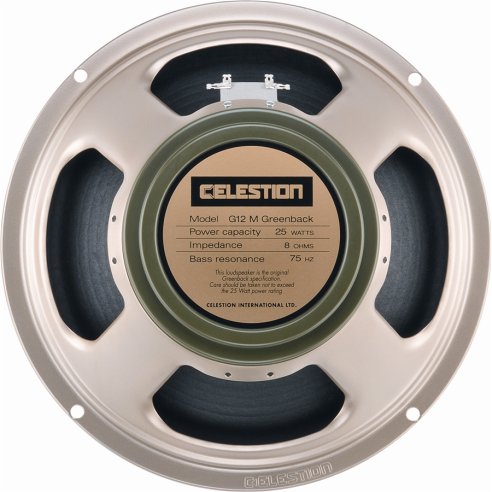 CELESTION G12M GREENBACK 8 OHMS 25W