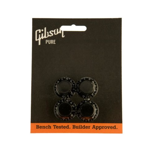 GIBSON PRHK-010 TOP HAT KNOBS BLACK 4PCS