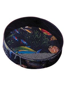 REMO ET-0212-10 OCEAN DRUM CON RAFFIGURAZIONE FONDALE MARINO