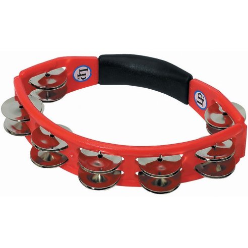 LP 151 HANDHELD STEEL TAMBOURINE RED