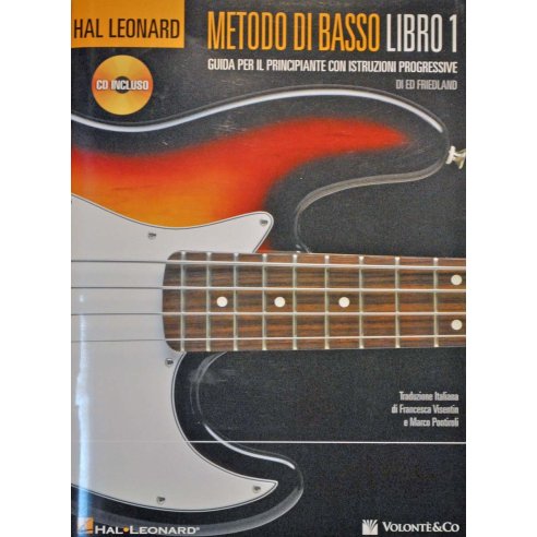 FRIEDLAND METODO PER BASSO LIBRO 1 + CD