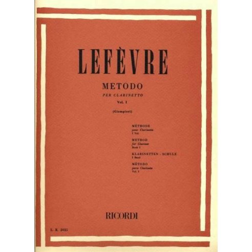 LEFEVRE METODO CLARINETTO VOLUME 1