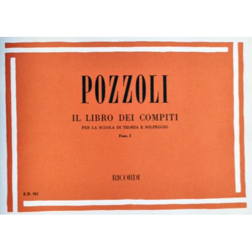 POZZOLI LIBRO COMPITI  PER SCUOLA TEORIA E SOLFEGGIO 1