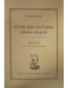 SOR STUDI PER CHITARRA VOLUME 1 OPERE 6 E 29