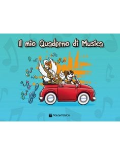 MIO QUADERNO MUSICA CON RIGHI SPAZIATI LARGHI MB360
