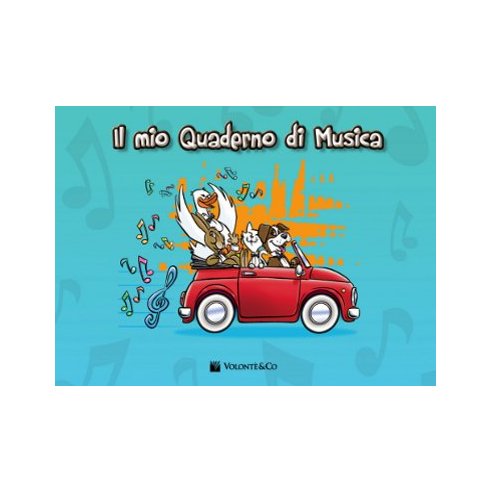 MIO QUADERNO MUSICA CON RIGHI SPAZIATI LARGHI MB360