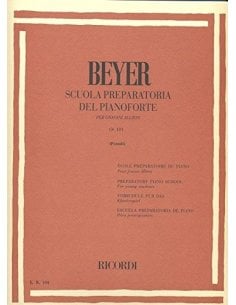 BEYER SCUOLA PREPARATORIA PER PIANOFORTE (POZZOLI) OP. 101