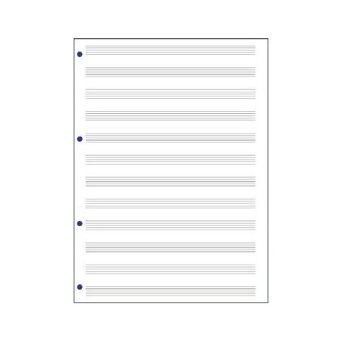 QUADERNO MUSICA 96 PAGINE 12 RIGHI  FORATE A4 MB379
