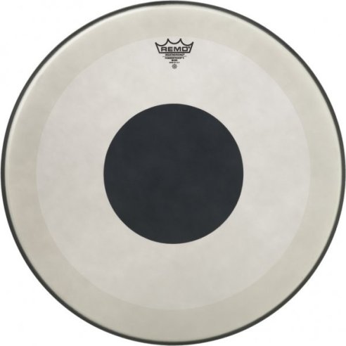 REMO P3-1122-10 POWERSTROKE 3 BLACK DOT COATED FOR BASS DRUM